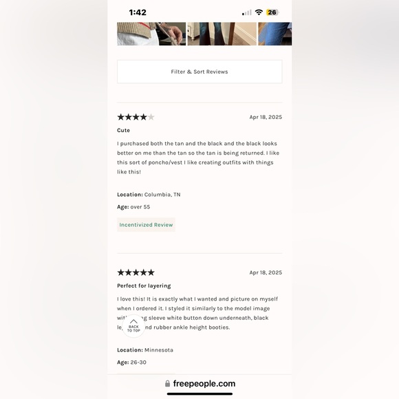 NWT FREE PEOPLE All Star Stripe Poncho In Black MSRP $68 - Picture 7 of 12